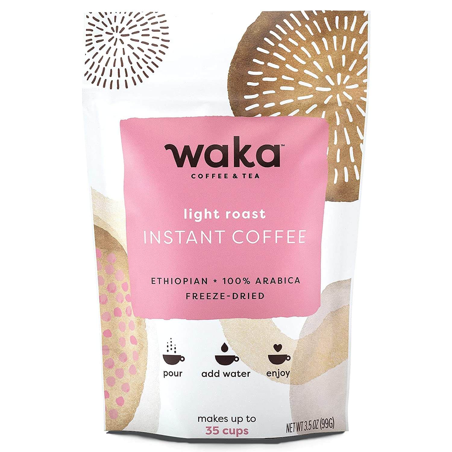 Waka — Light Roast Instant Coffee — Ethiopian 100% Arabica Freeze Dried Beans