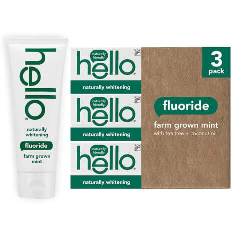Hello Naturally Whitening Fluoride Toothpaste