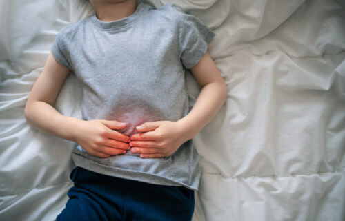 Child with stomach pain or inflammatory bowel disease (IBD) symptoms