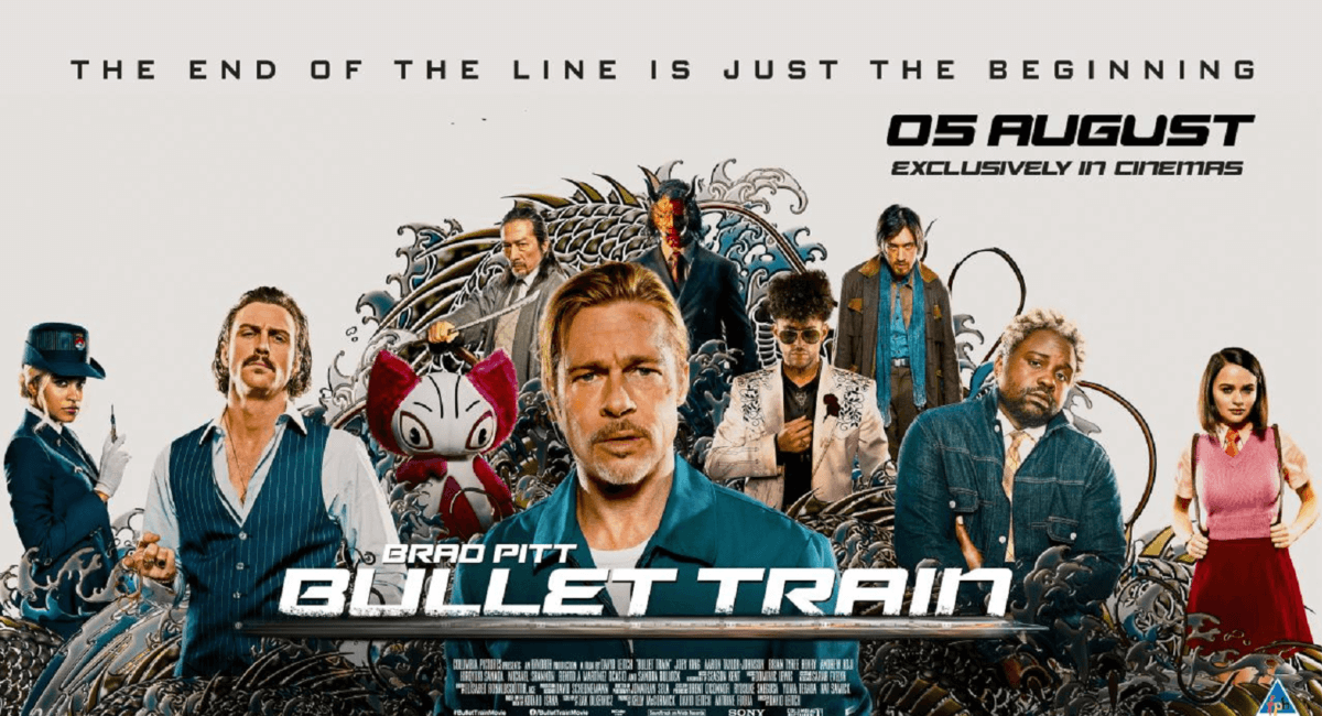 Bullet Train poster featuring Brad Pitt