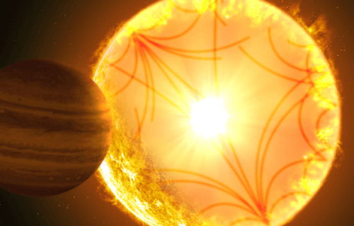 Astronomers have spotted an exoplanet spiraling to its doom around an aging star.