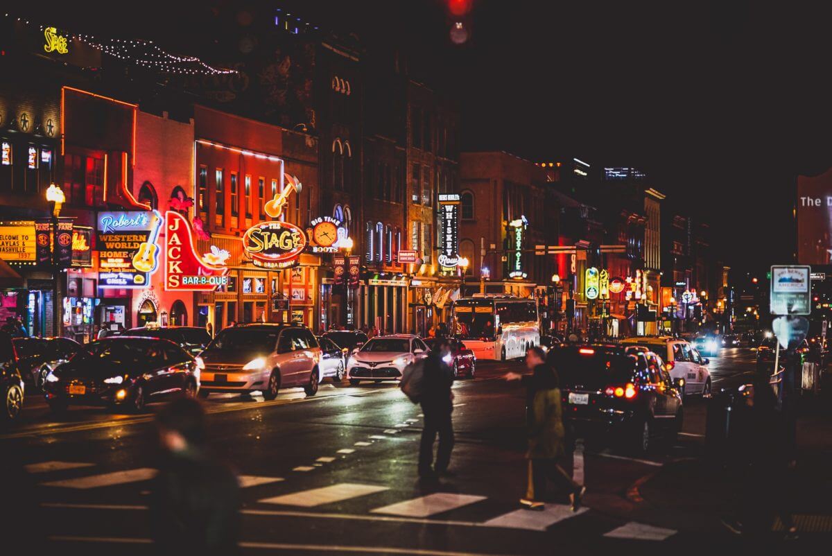 Downtown Nashville nightlife