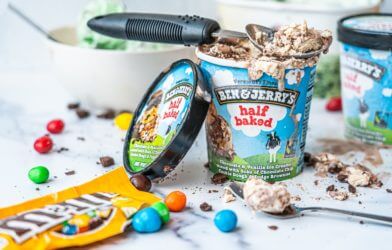No surprise here. Half Baked is the best Ben & Jerry's ice cream flavor, according to the experts.