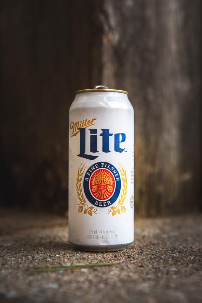 Miller Lite can of beer