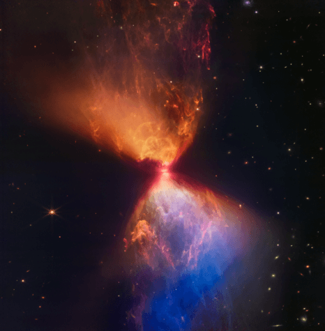 James Webb has captured hour-glassed shaped image of a new star forming.