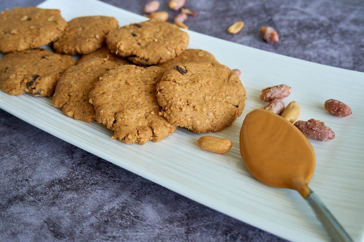 Delicious peanut butter cookies top the list of easiest recipes for kids.