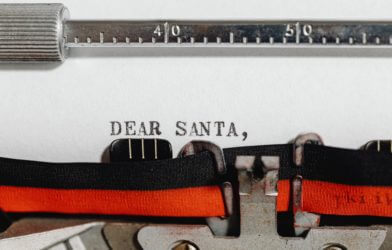 Letter to Santa Claus on Christmas