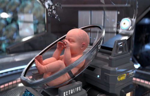Lab-grown baby in artificial womb at EctoLife facility