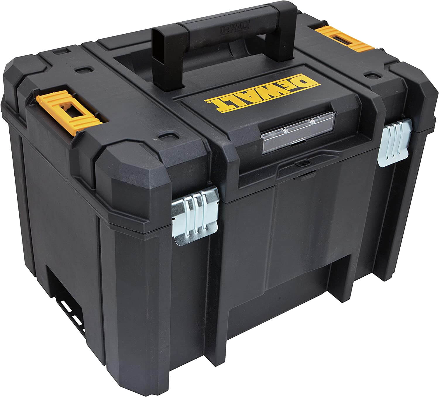black and yellow toolbox