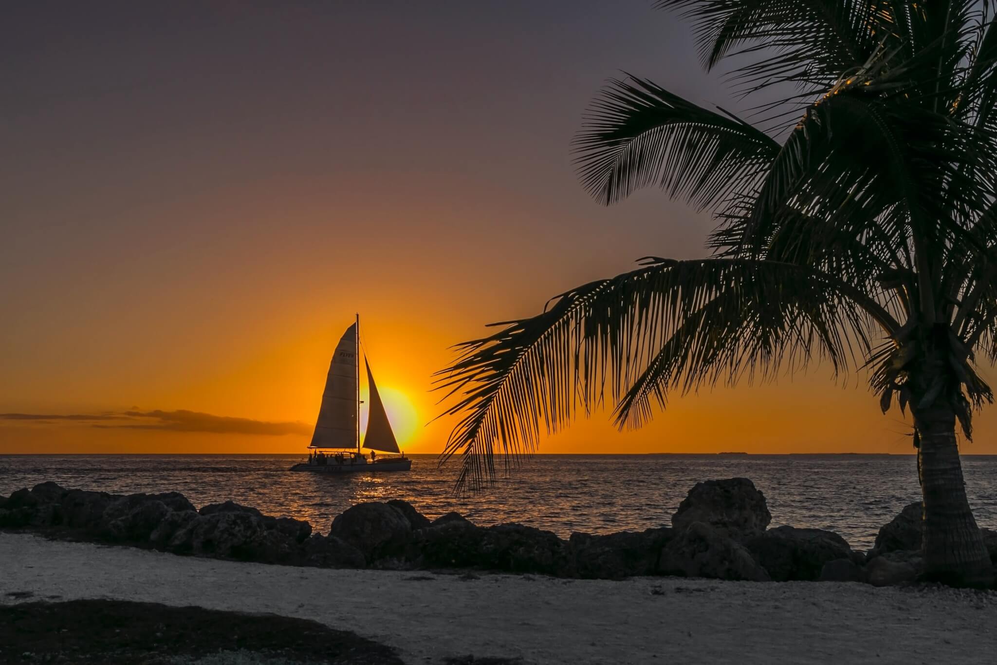Sunset in Key West, Florida.
