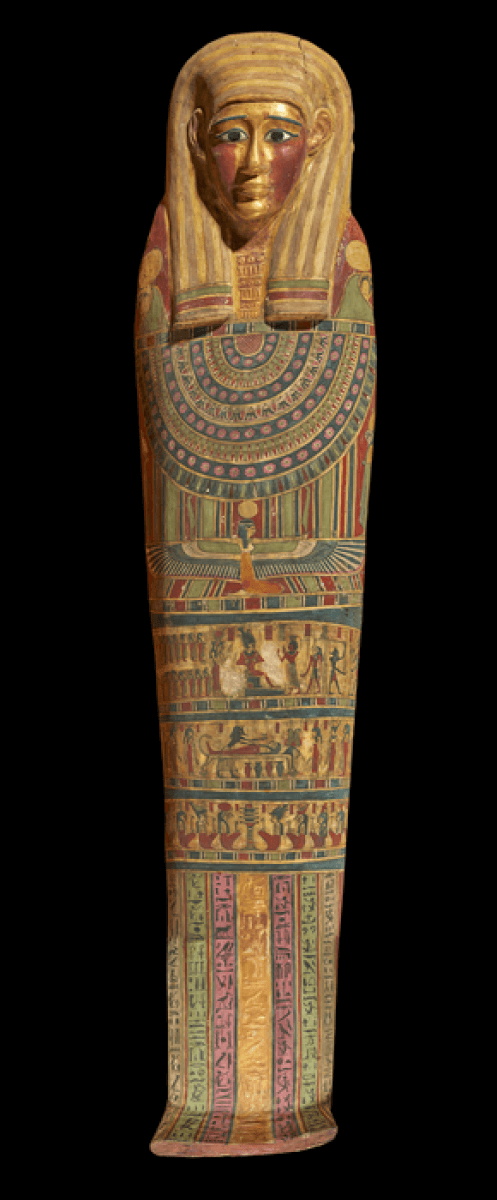 A mummy's golden coffin