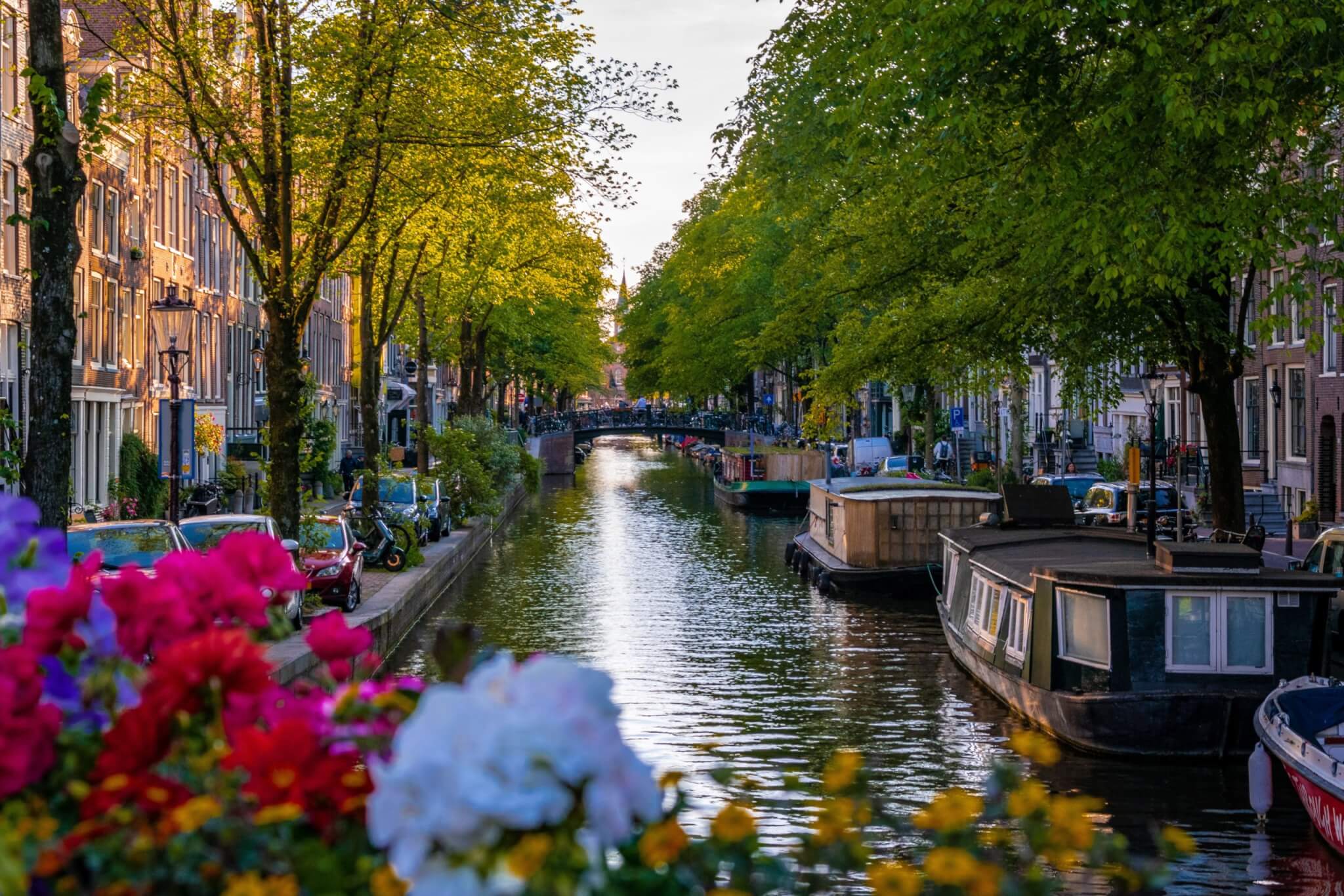 A canal in Amsterdam