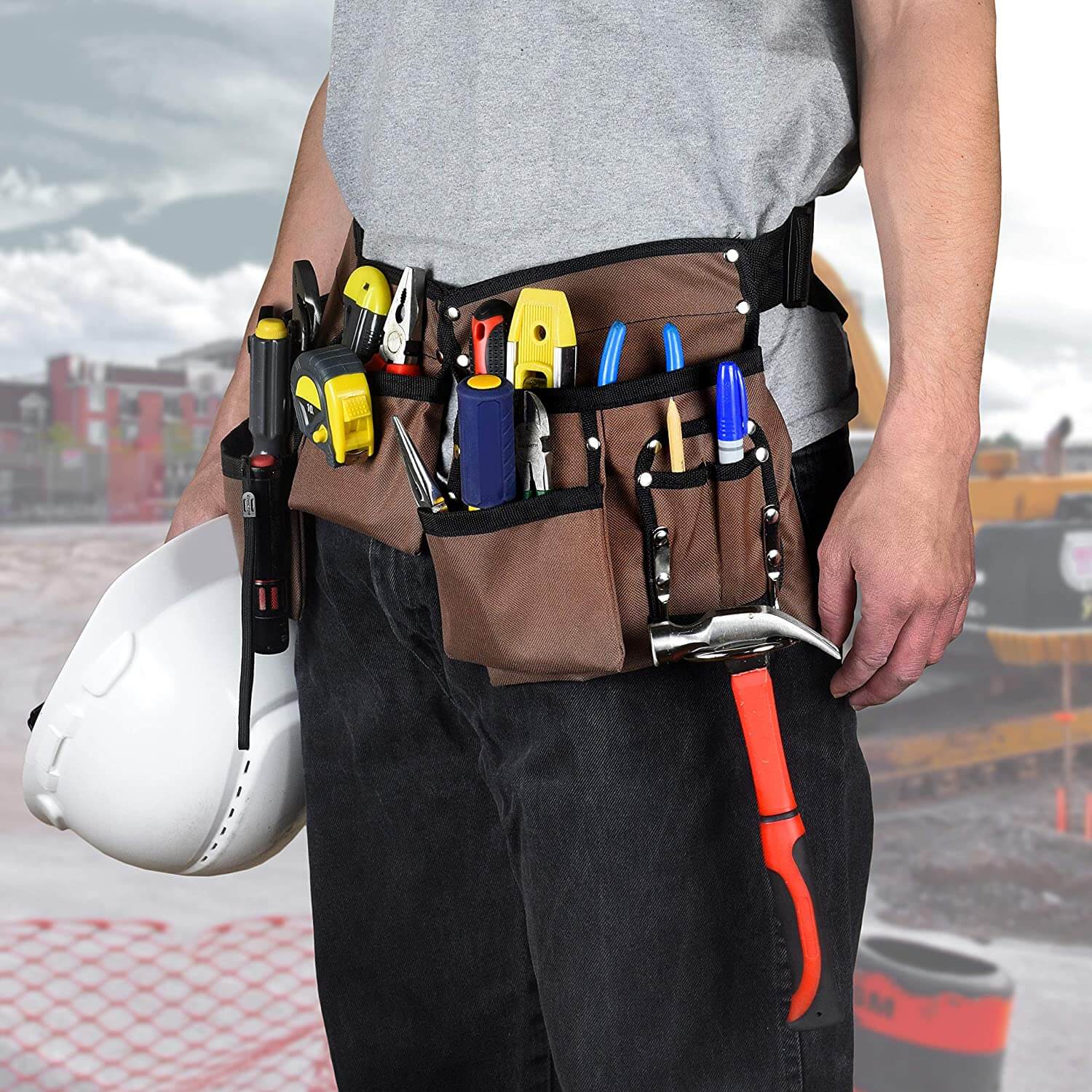 GlossyEnd Heavy-Duty Construction Tool Belt