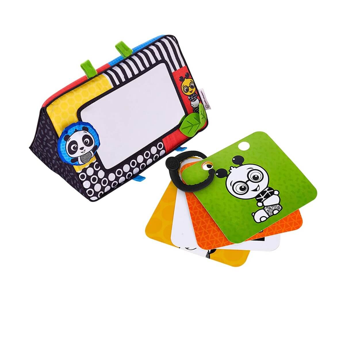 Baby Einstein Flip For Art High Contrast Floor Activity Mirror with Take Along Cards