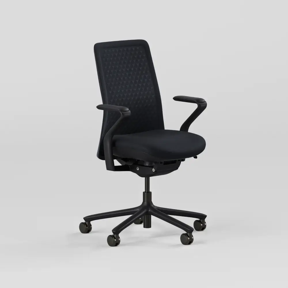 fully black office chair 