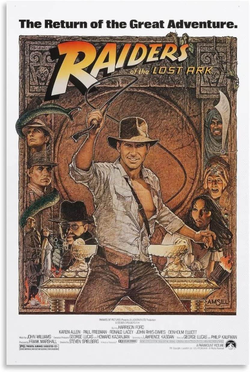 Indiana Jones - Raiders Of The Lost Ark - Movie Poster (1982 Re-Release)