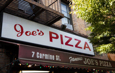 Joe's Pizza in NYC is considered one of the best places for a slice in the city.