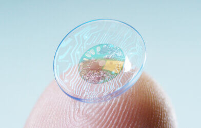 Smart contact lens concept unrelated to this study