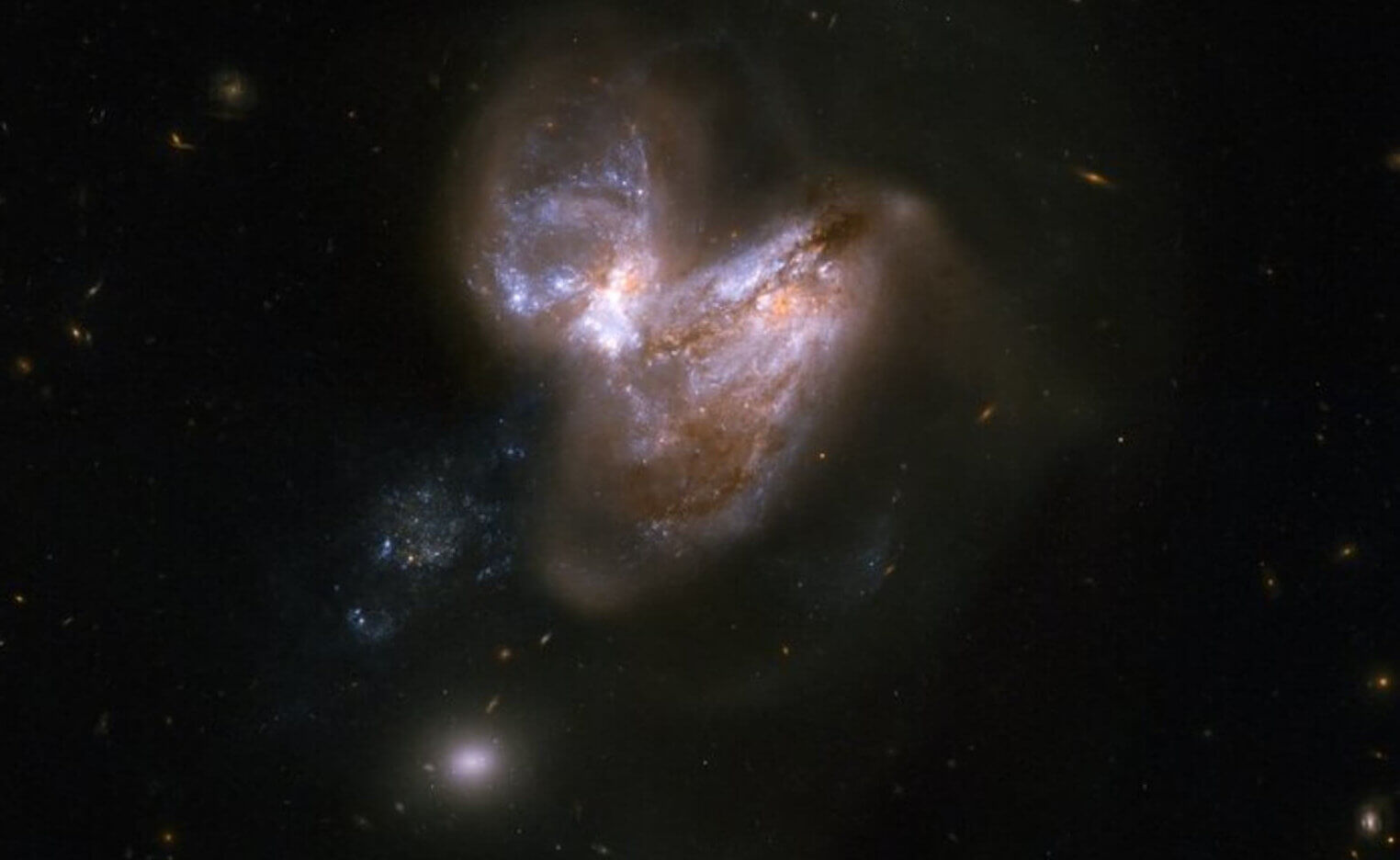 This system consists of a pair of galaxies, dubbed IC 694 and NGC 3690