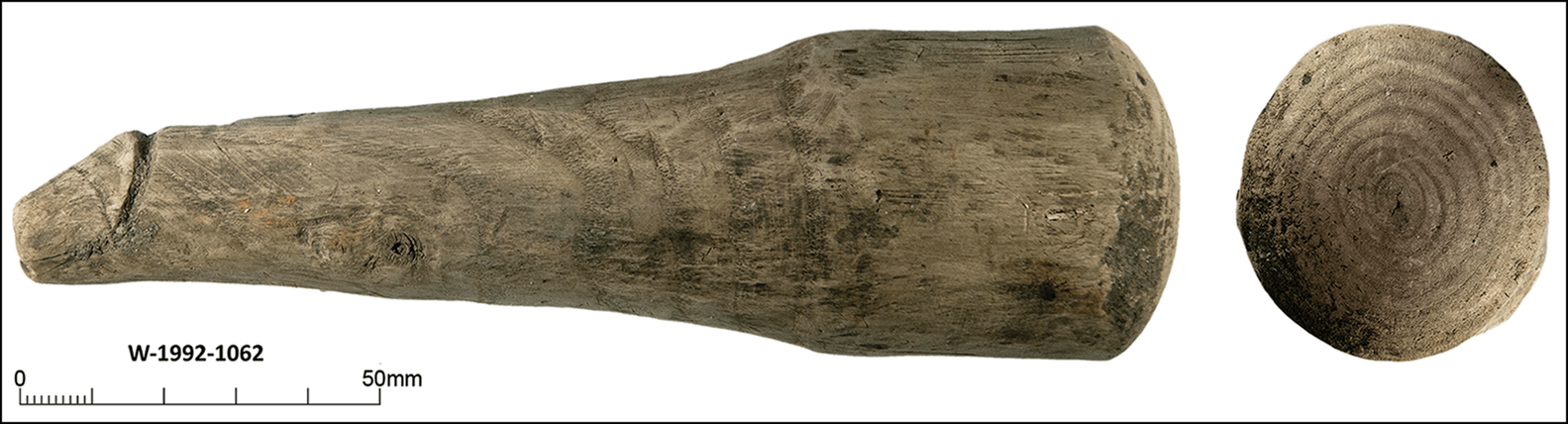 Wooden phallus from ancient Rome