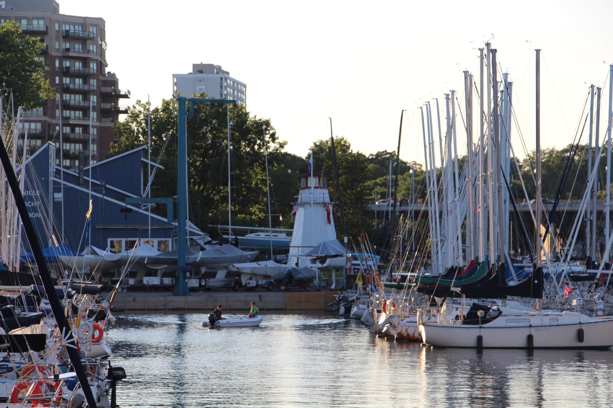 The harbor in Oakville, ON, Canada