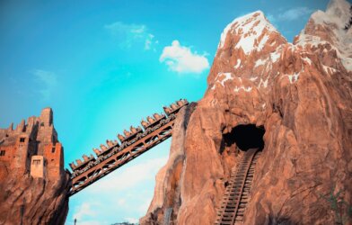 Expedition Everest roller coaster at Disney World