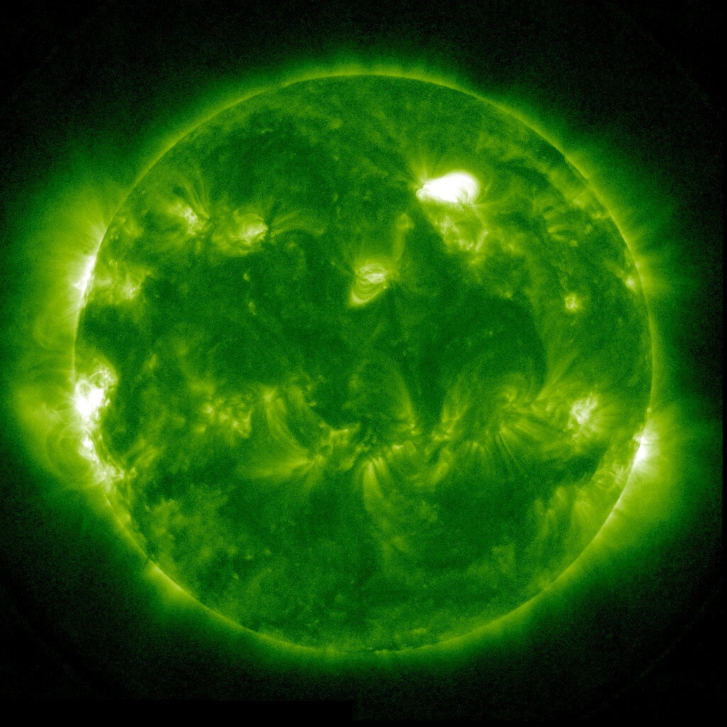 Ultraviolet light image of the Sun