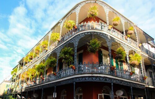Building in French Quarter of New Orleans