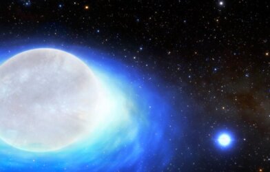Artist impression of a kilonova star system