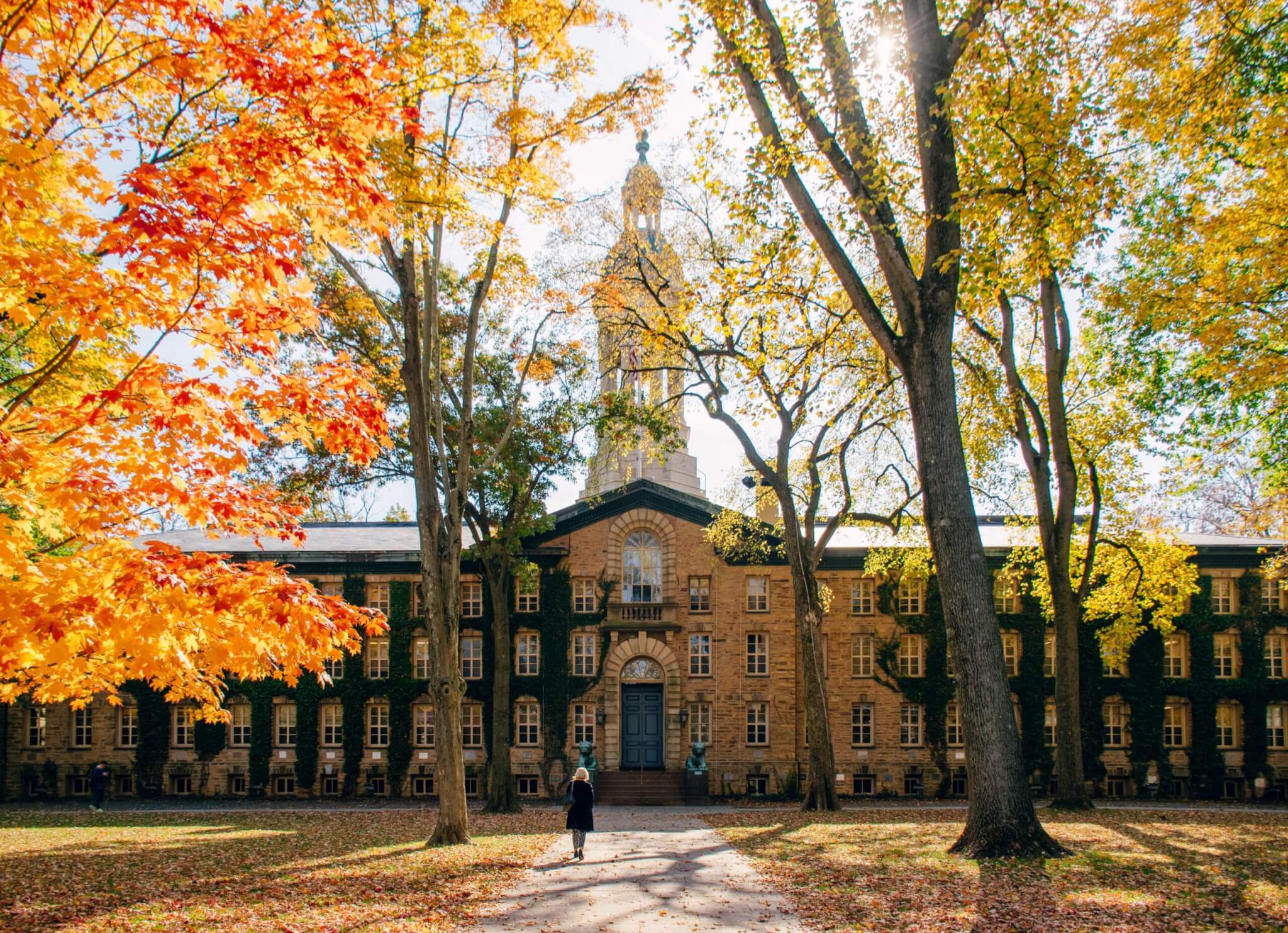 Princeton University in fall
