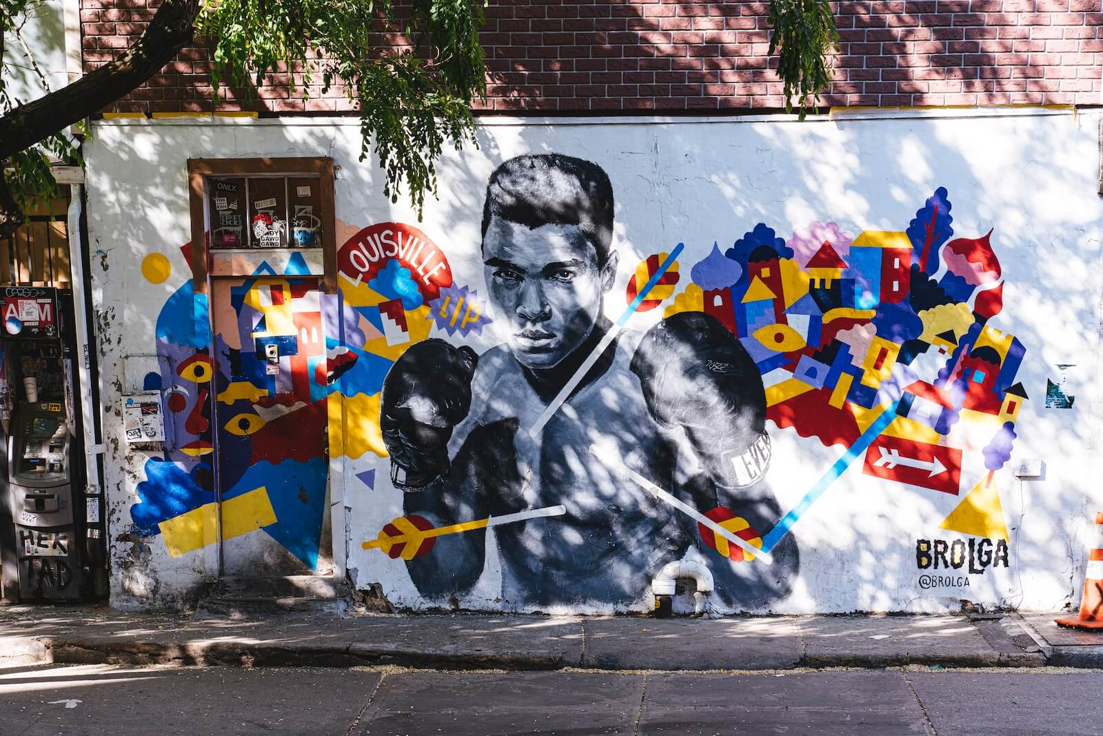 A mural of Mohammed Ali in Brooklyn