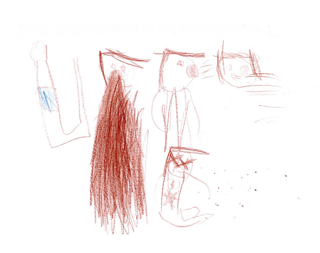 "You throw up, then cough and then you get better or die”: 6-year-old drawing of COVID
