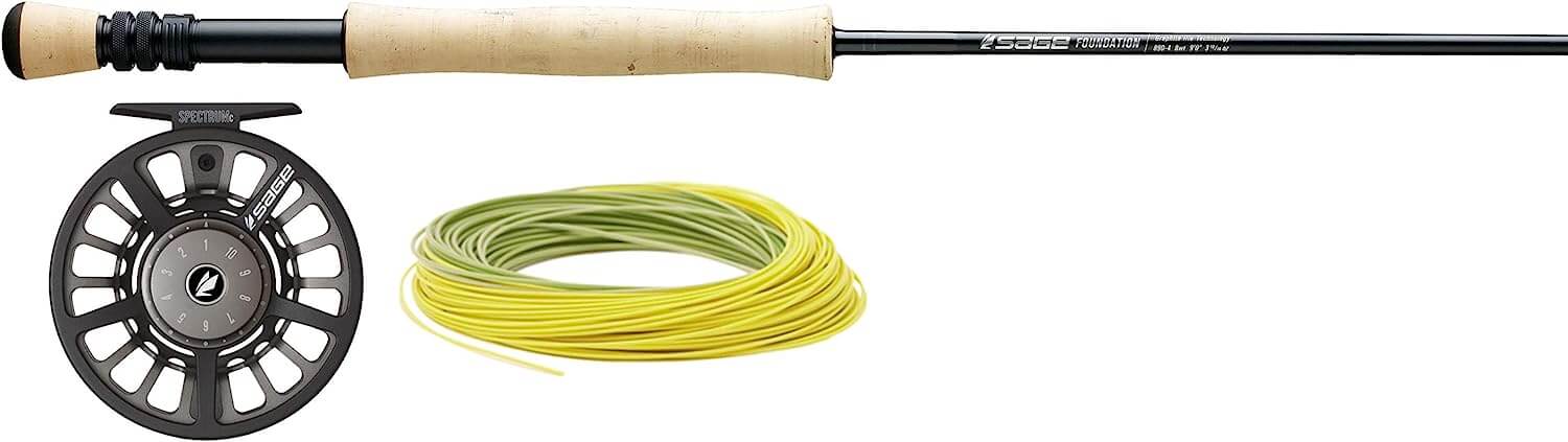 Sage Fly Fishing - FOUNDATION Outfit - Fly Rod, Reel & Line Combo