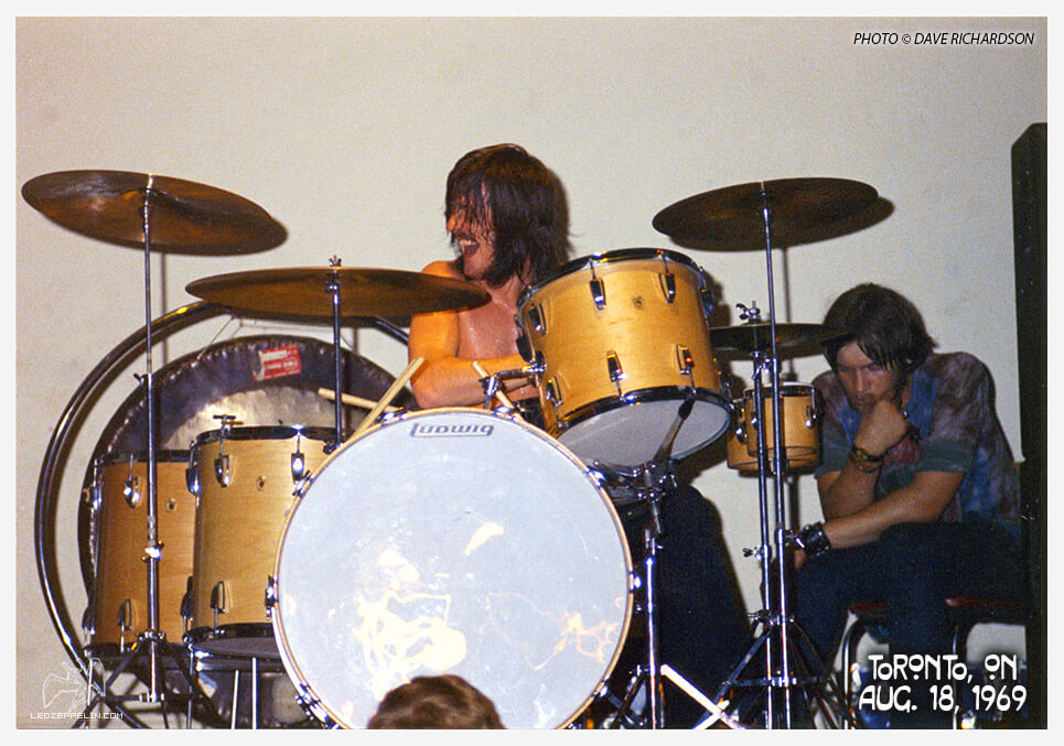 John Bonham on the drums in Toronto 1969