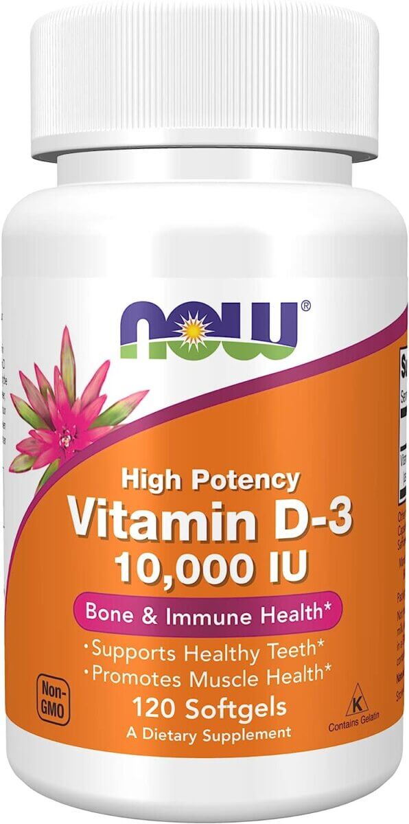 NOW Vitamin D-3 Supplement 10,000 IU