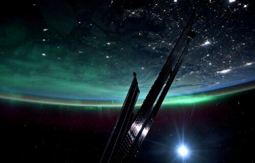 Aurora seen from space by NASA astronaut Josh Cassada