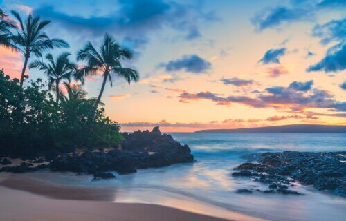 Beautiful beach in Maui, Hawaii