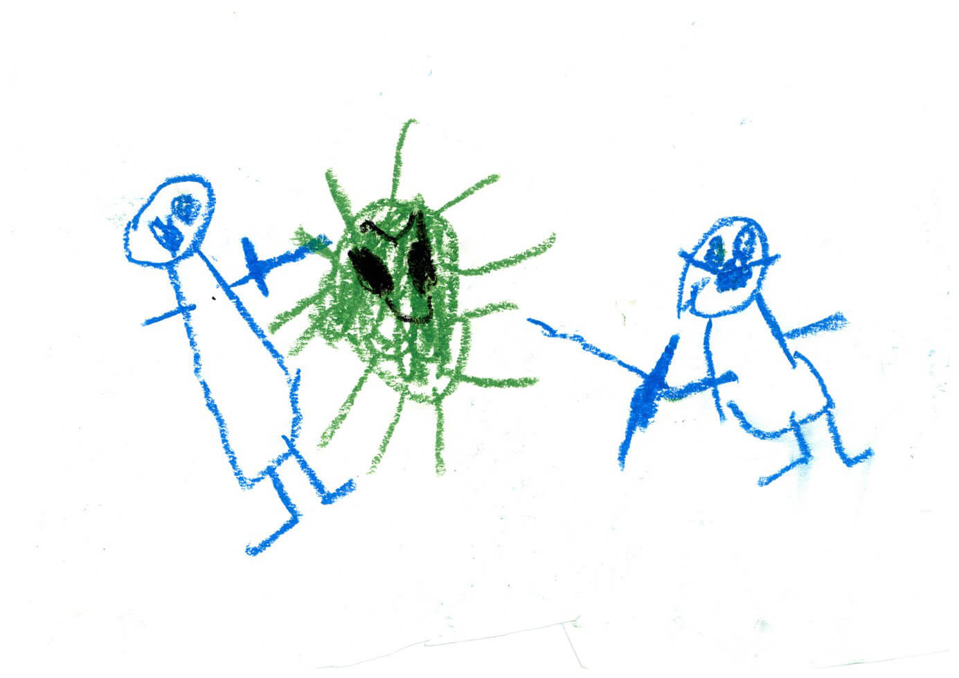 Child's drawing during COVID pandemic