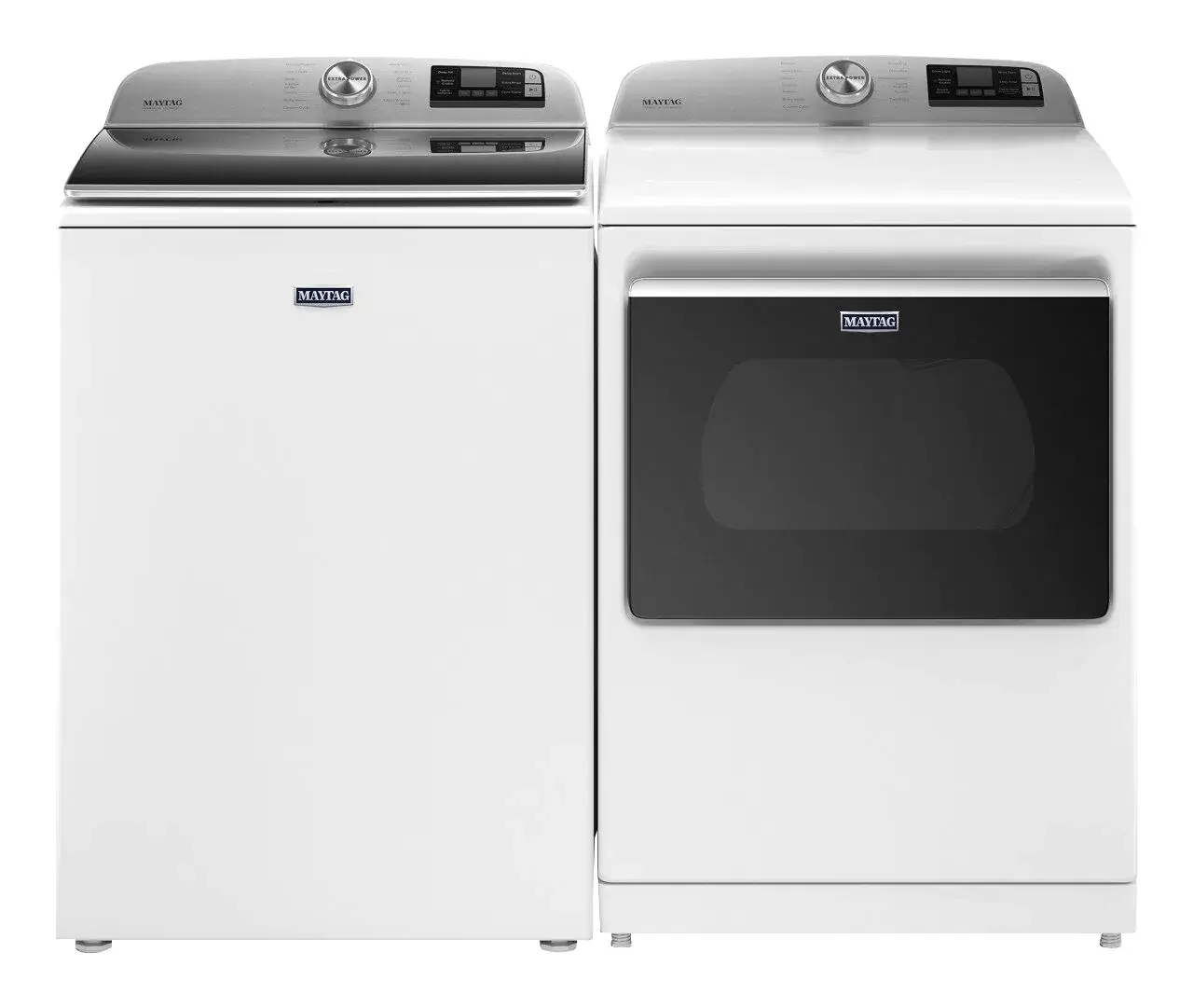 white washer and dryer set
