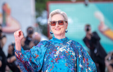 Meryl Streep walks the red carpet ahead of the "The Laundromat" screening during the 76th Venice Film Festival.