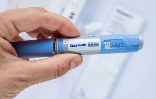Patient preparing Semaglutide Ozempic injection