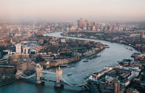 aerial photography of London skyline during daytime