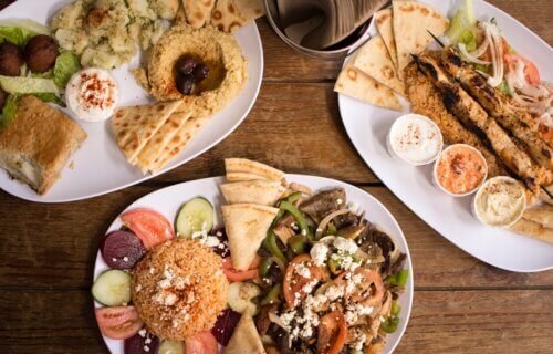Greek food platters