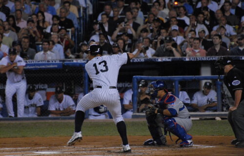 Alex Rodriguez at bat