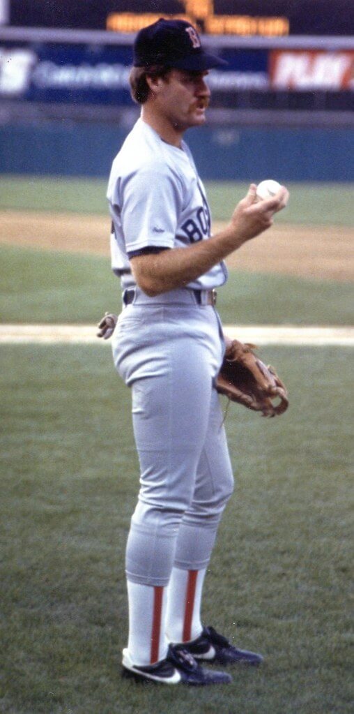 image of Wade Boggs playing third base, he is one of the best MLB third basemen of all time