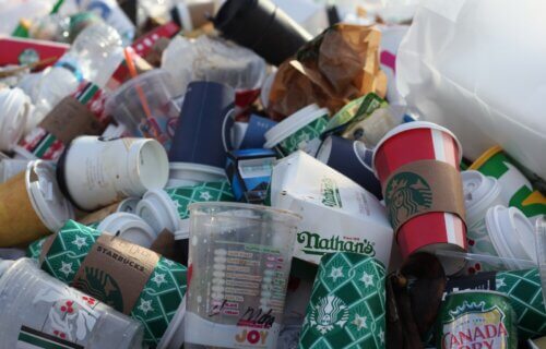 Plastic waste created by big corporations
