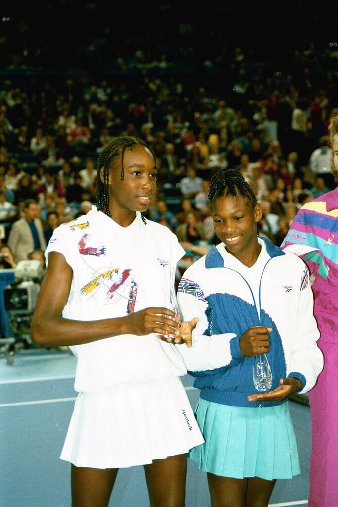 Young Venus and Serena in 1993