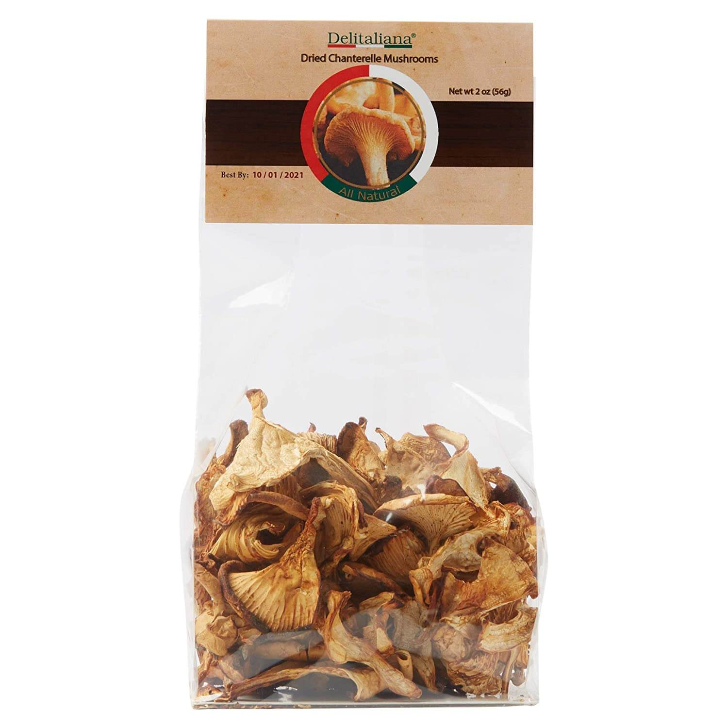 Delitaliana Dried Chanterelle Mushrooms