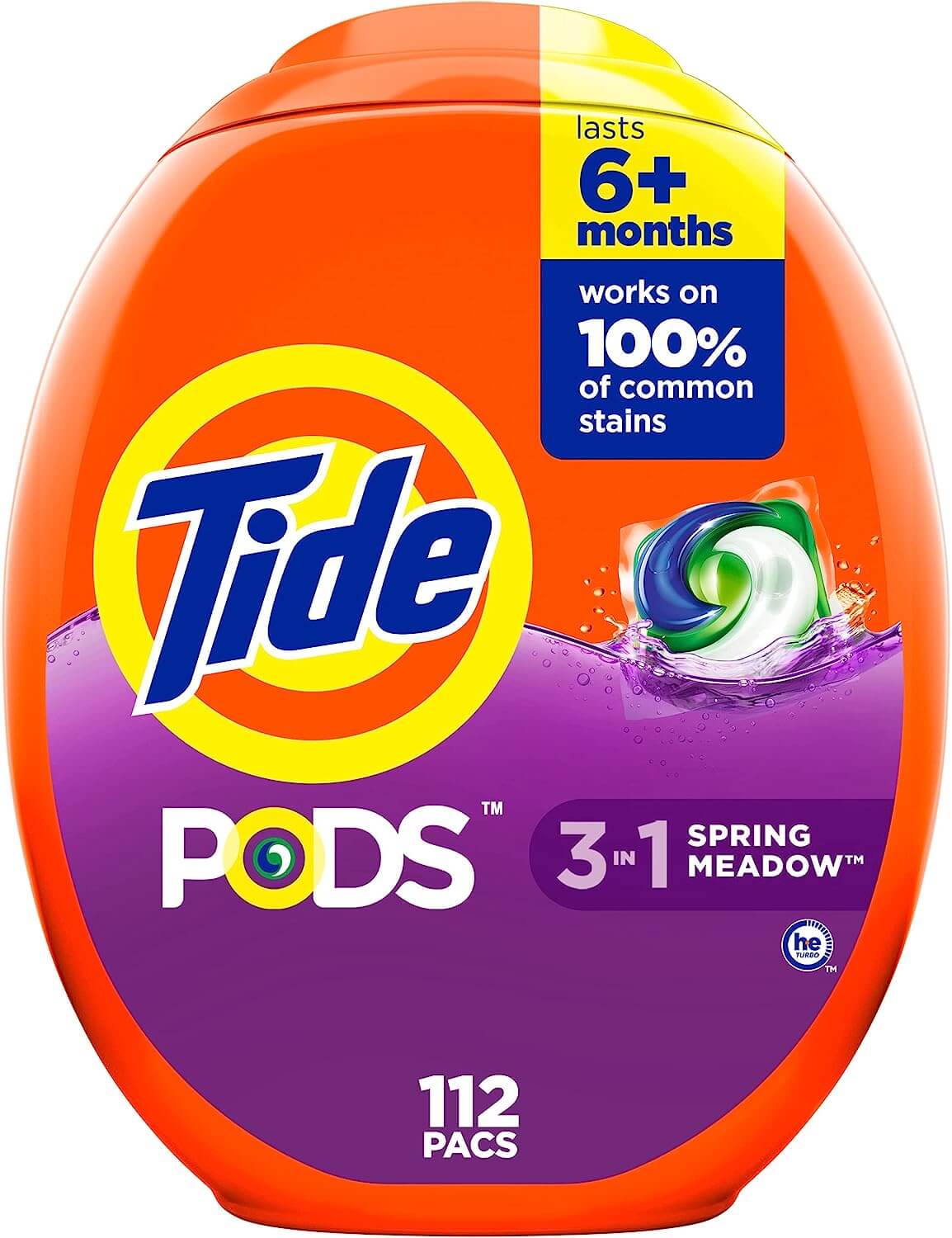 Tide Pods in Spring Meadow scent