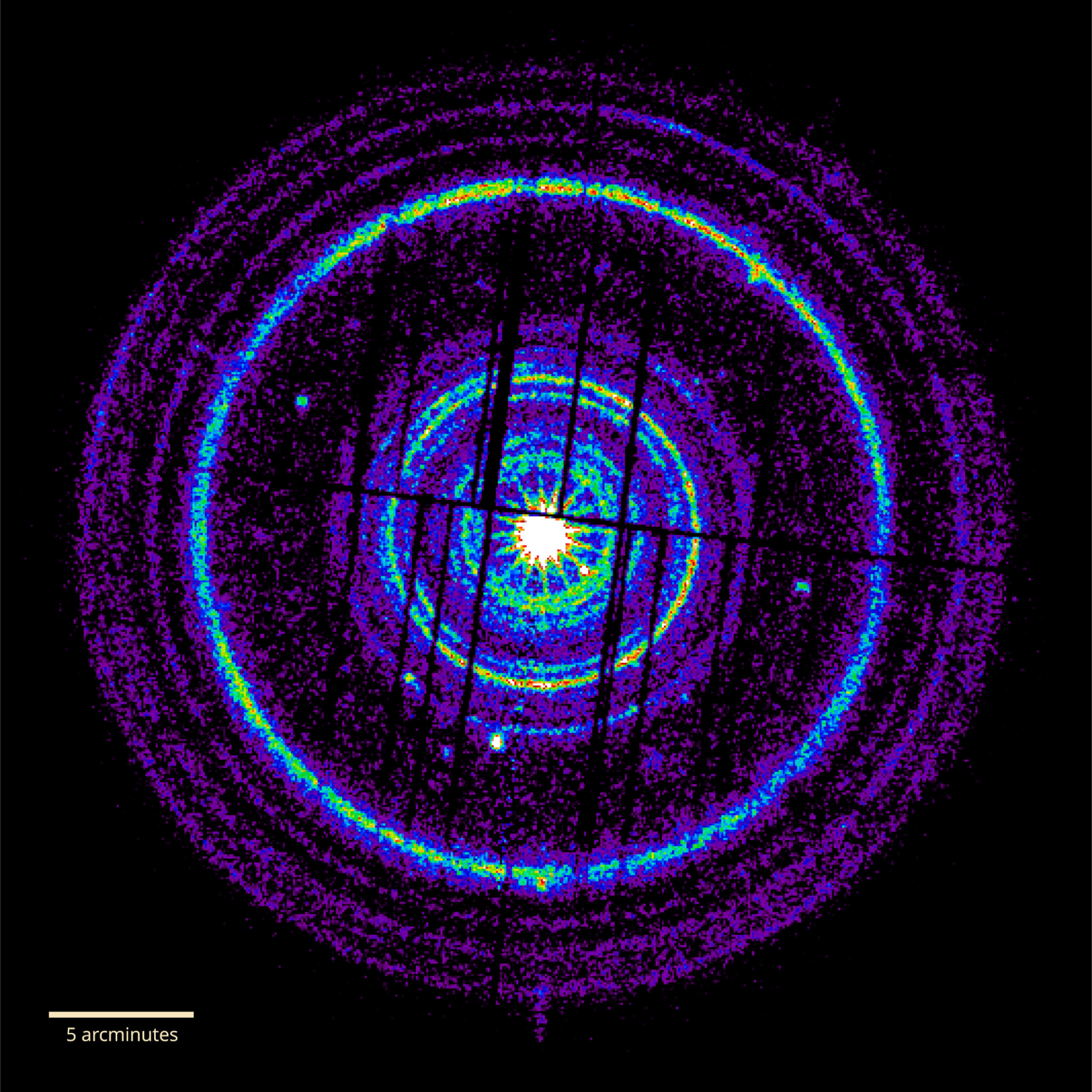 Dust rings after gamma-ray burst